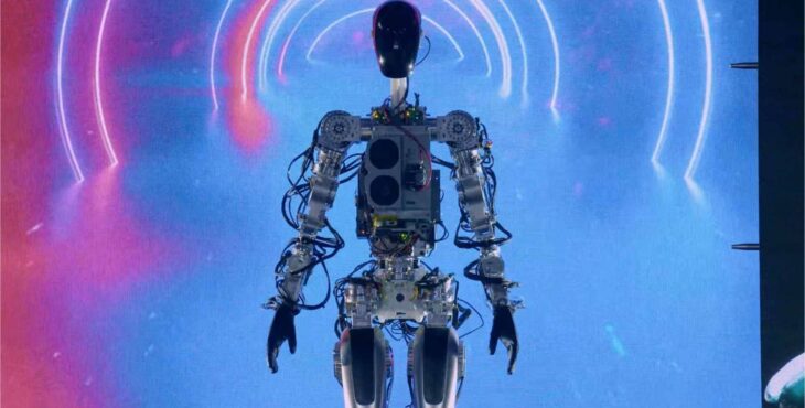 Optimus tesla robot humanoide 2022