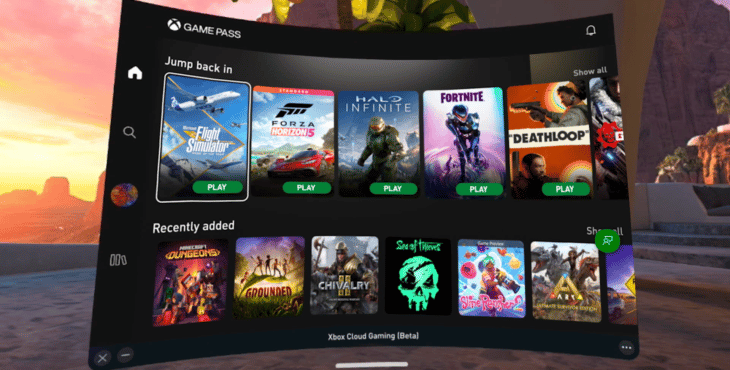 xbox cloud gaming meta quest
