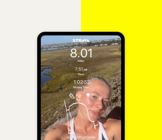 strava snapchat