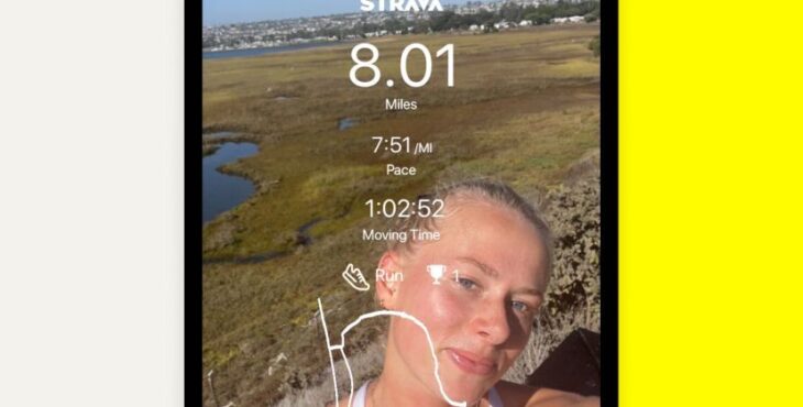 strava snapchat