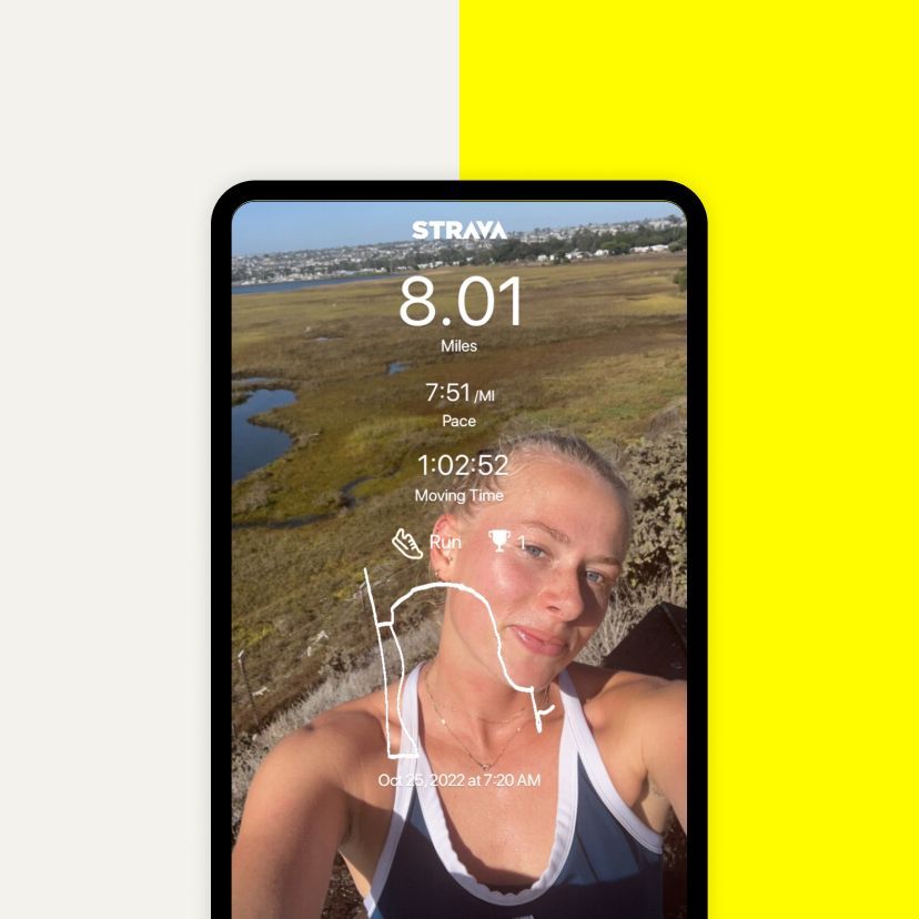 Ahora podrás compartir tu actividad de Strava en Snapchat