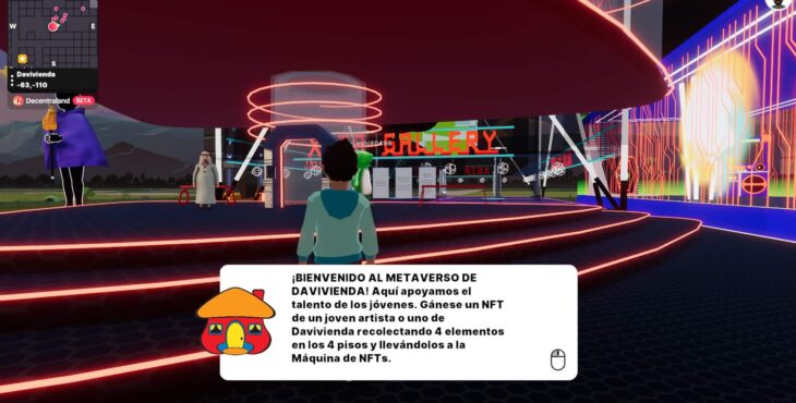 decentraland banco davivienda