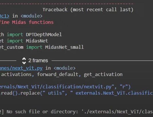 Deforum error «Python Definitions» de nextvit.py nextvit py error colab