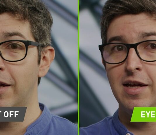nvidia broadcast eye contact