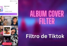 album cover filtro de tiktok