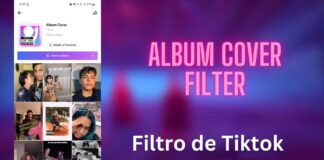 album cover filtro de tiktok