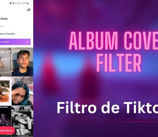 album cover filtro de tiktok