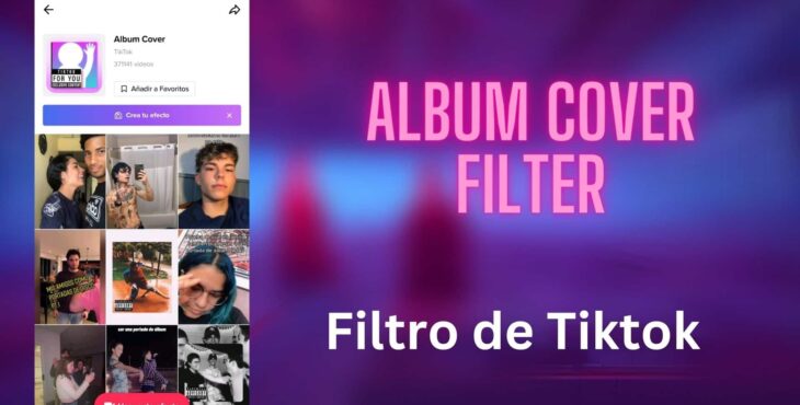 album cover filtro de tiktok