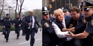 donald trump foto falsa midjourney