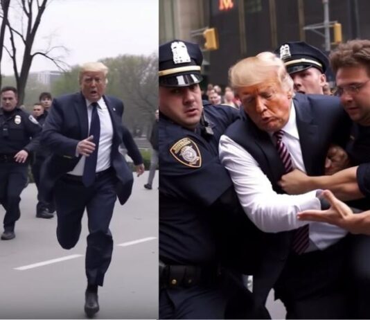 donald trump foto falsa midjourney