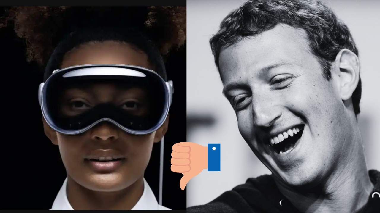 Zuckerberg critica las Vision Pro de Apple: «No es el futuro que yo quiero».