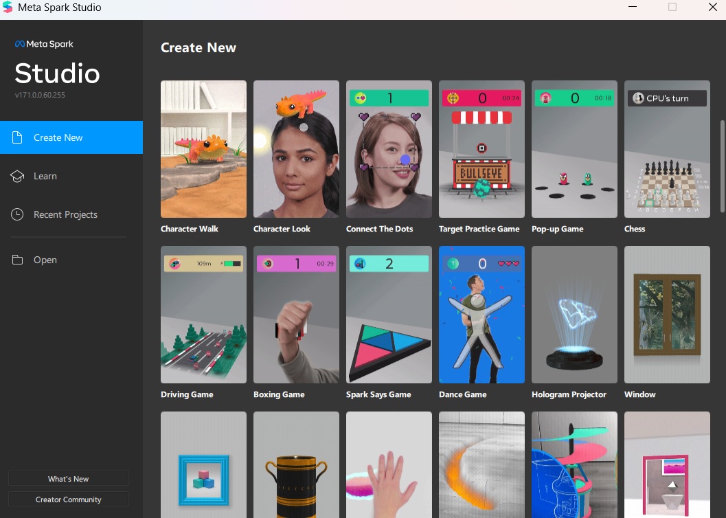 Gran actualización de Meta Spark | 20 plantillas