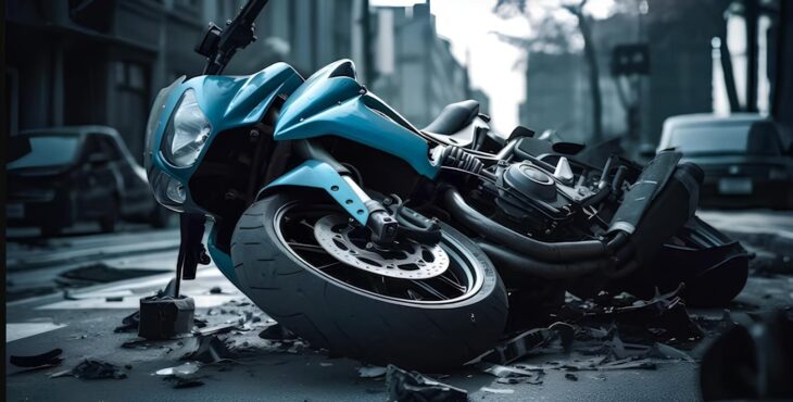 accidente motocicleta cinema 4d